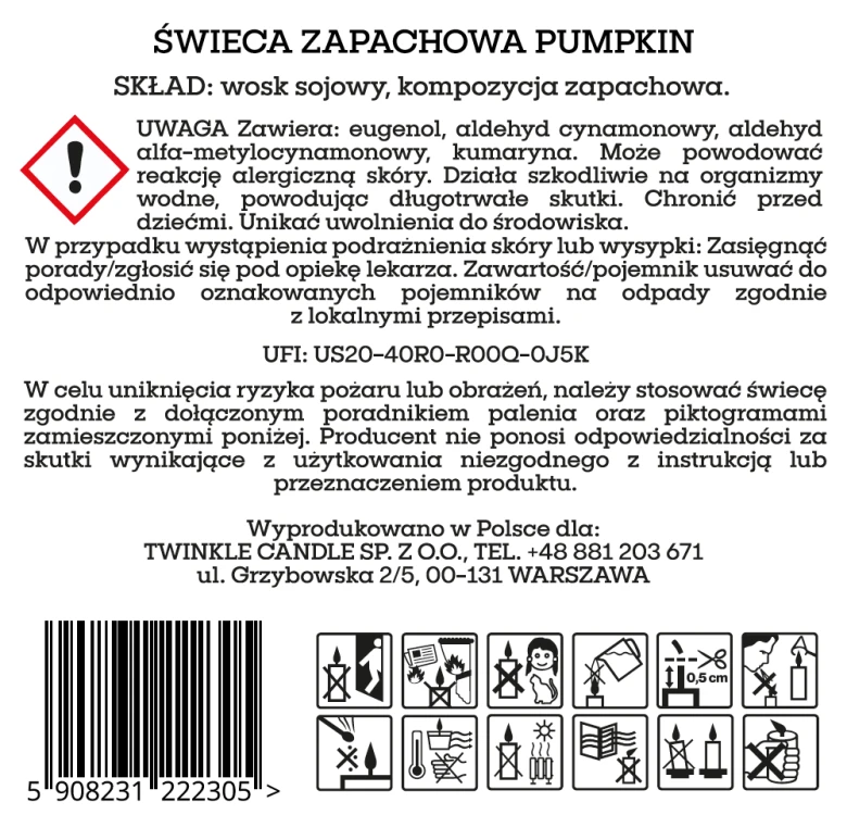 Świeca Pumpkin 170 g.png