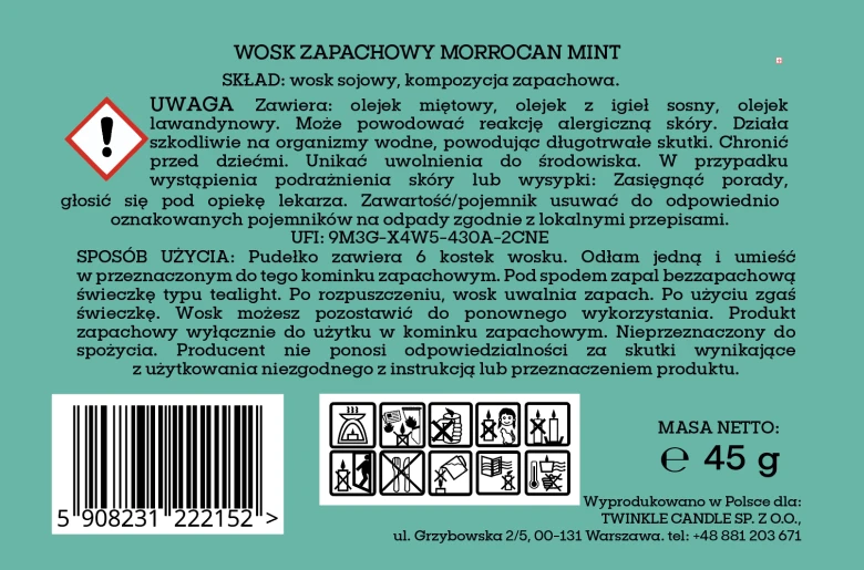 Morrocan Mint wosk zapachowy.png