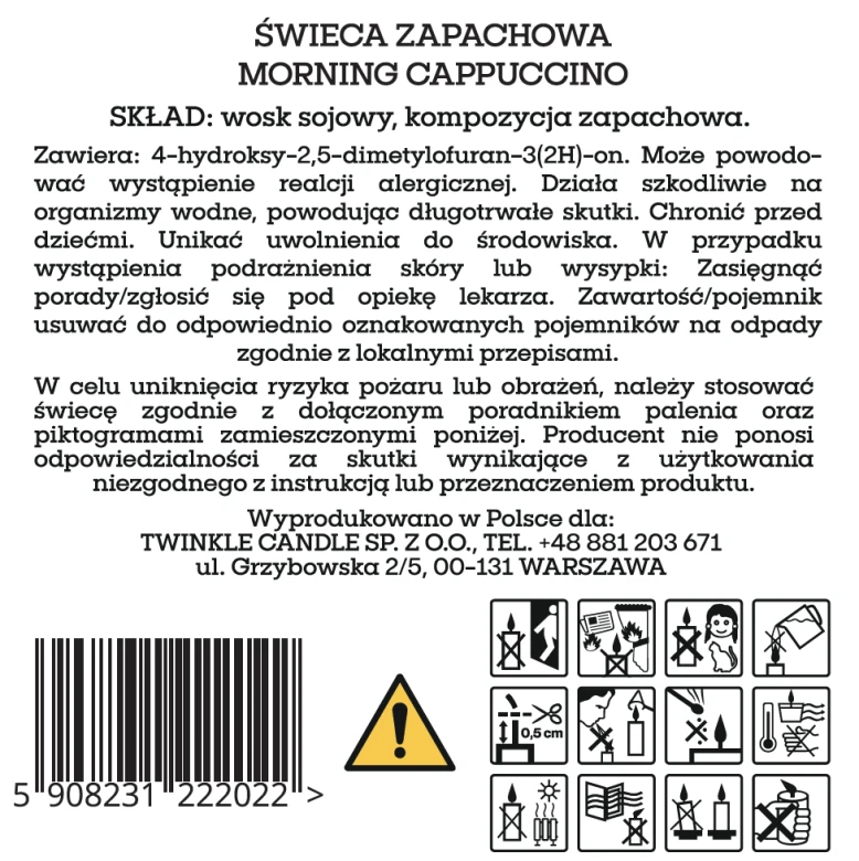 Świeca Morning Cappuccino 170 g.png