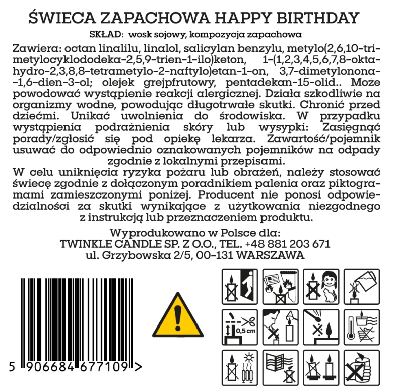 Świeca Happy Birthday 170 g.png
