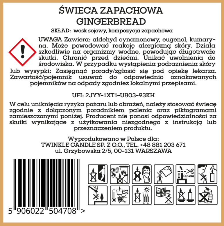 Świeca Gingerbread 170g.png