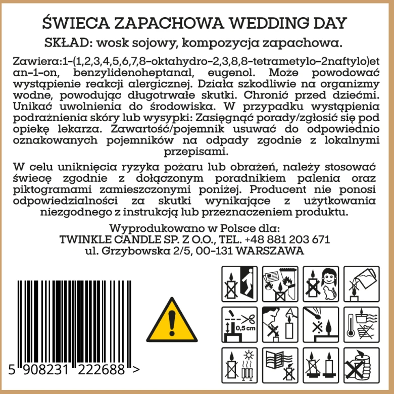 Świeca Wedding Day 170 g.png