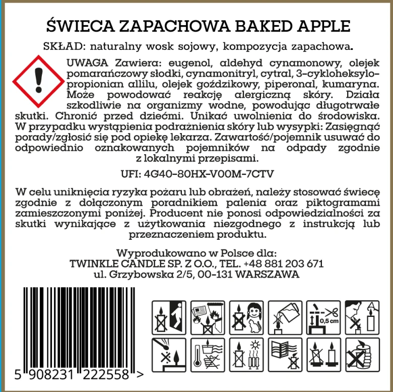 Świeca Baked Apple 170g.png